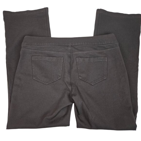 Womens Office Work Business Casual Basic Straight Leg Dark Brown Jeggings 10 - Picture 13 of 14